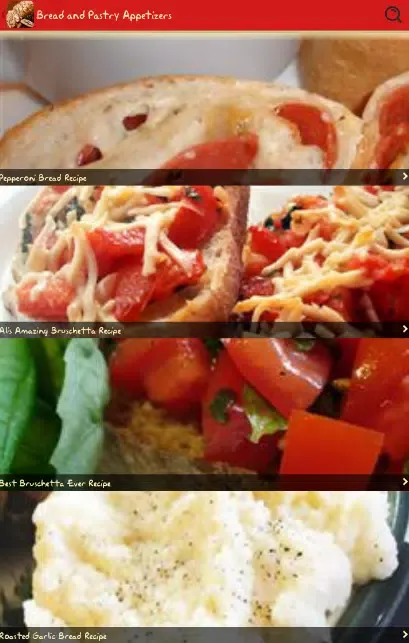 Bread and Pastry Appetizers Screenshots