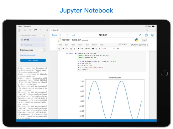 Python3IDE iPad Screenshots