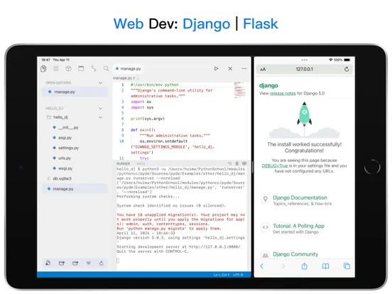 Python3IDE iPad Screenshots