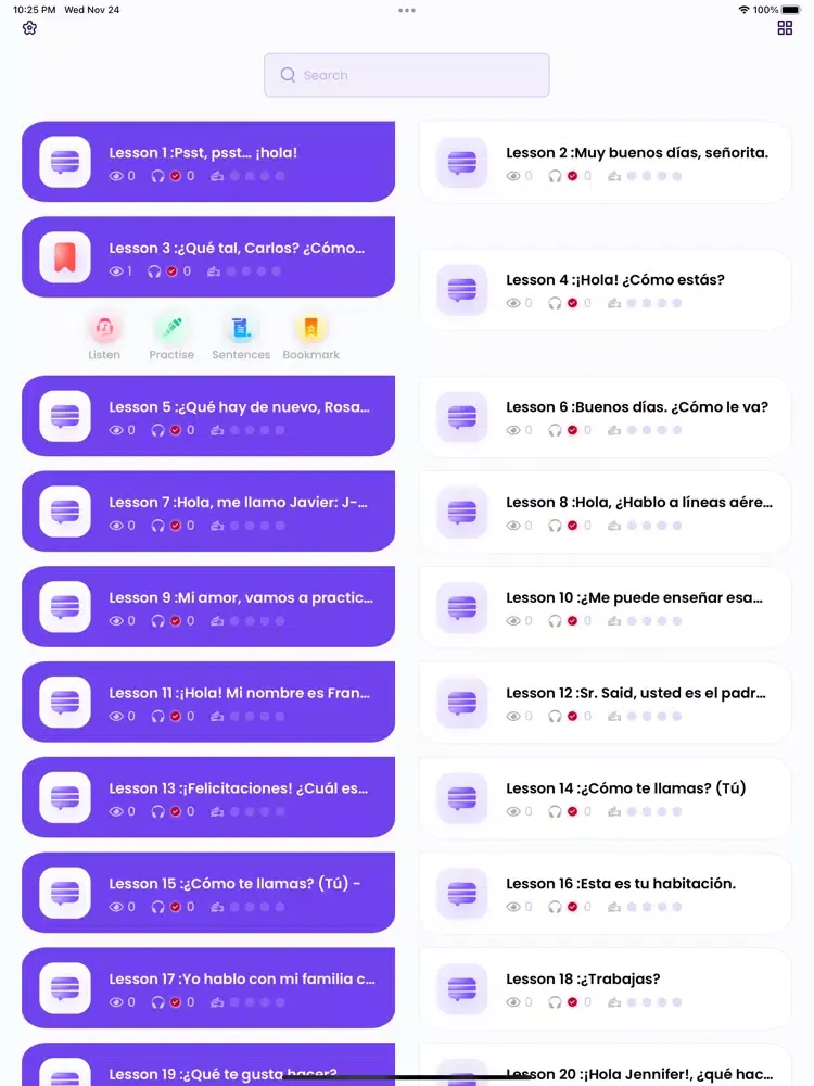 ภาพหน้าจอของ Learn Spanish Beginners PRO iPad 
