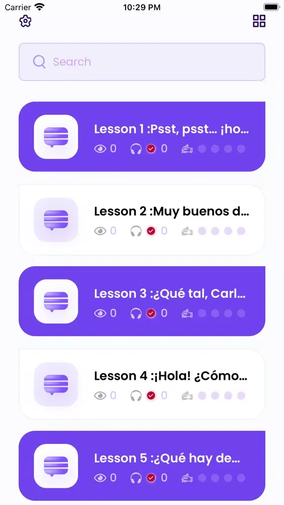 ภาพหน้าจอของ Learn Spanish Beginners PRO