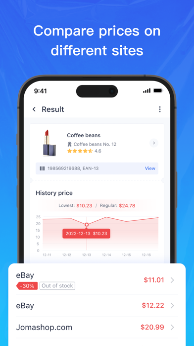 Tangkapan skrin Barcode QR Scanner - Get Price