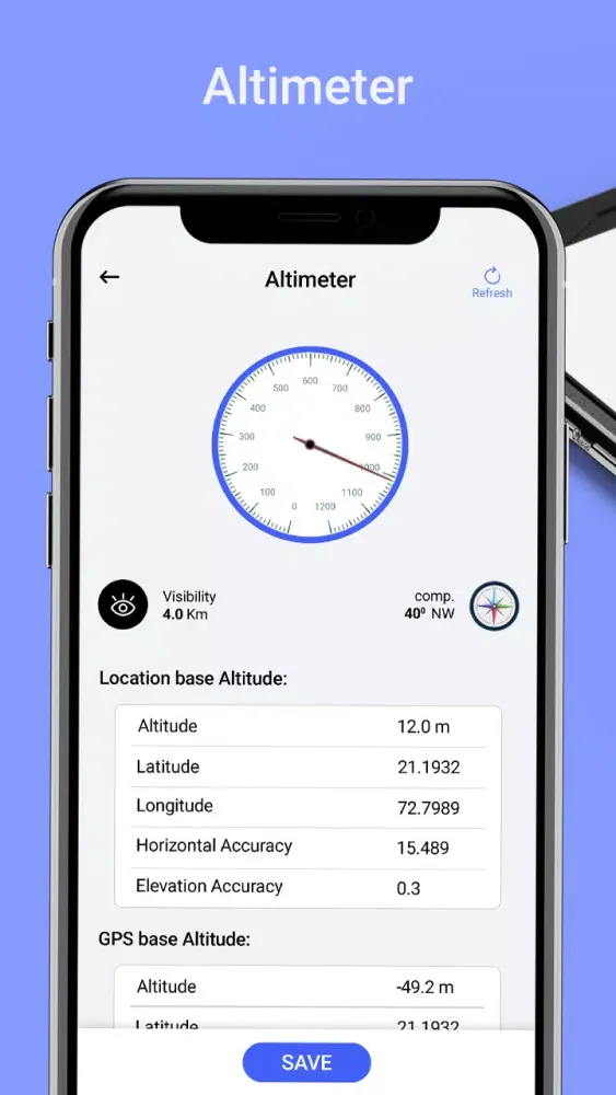 ภาพหน้าจอของ Barometer & Altimeter with GPS