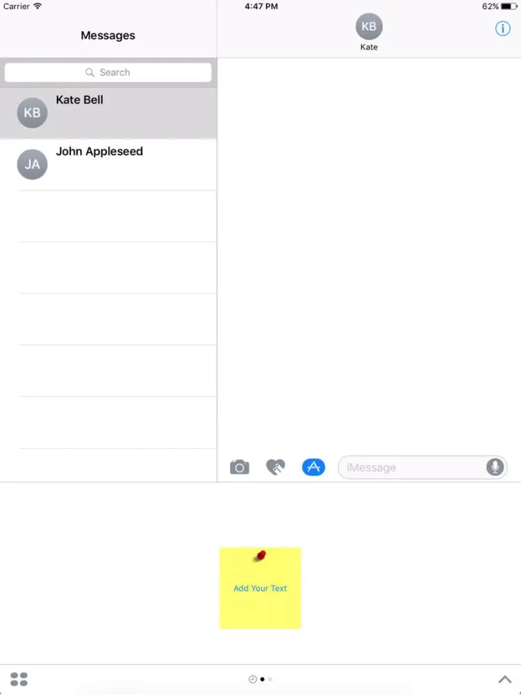 Quicky Sticky Messages iPad 应用截图