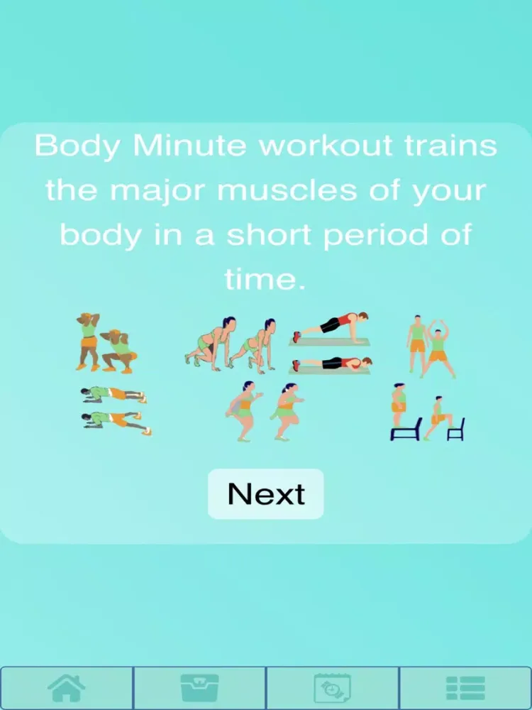 Body Workouts iPad  سکرین شاٹس