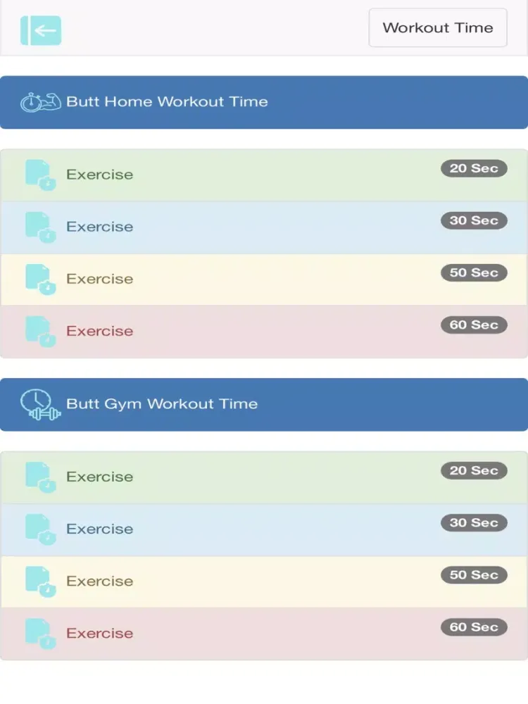 Body Workouts iPad  سکرین شاٹس