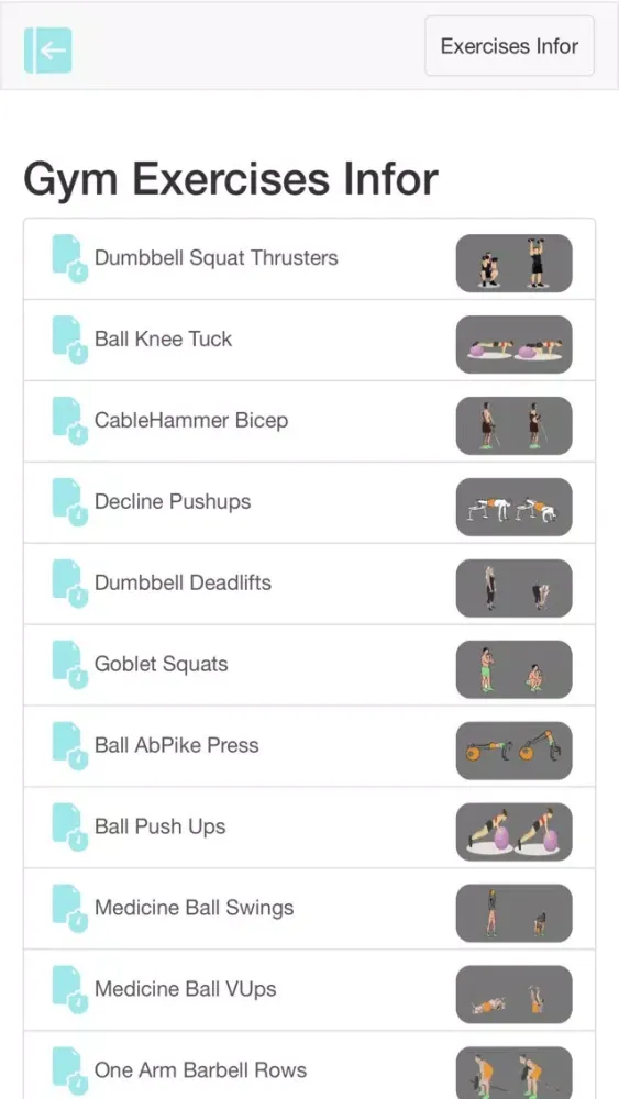 Body Workouts سکرین شاٹس