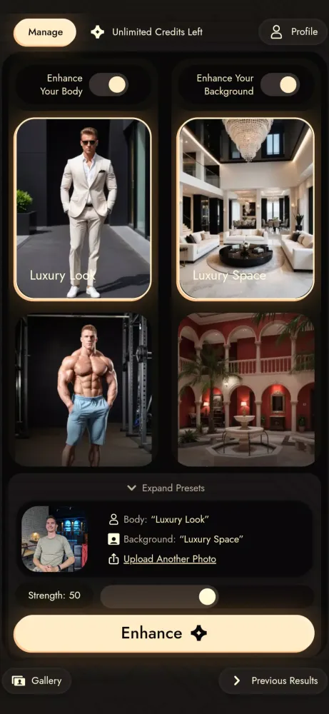 DreamBody: Ai Muscle Generator Screenshots