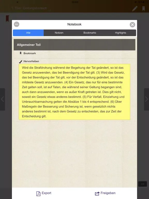 StGB - Deutsches Strafgesetzbuch iPad  Ekran Görüntüleri