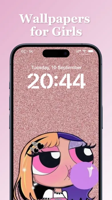 Wallpaper for Girl - Pink Cute स्क्रीनशॉट
