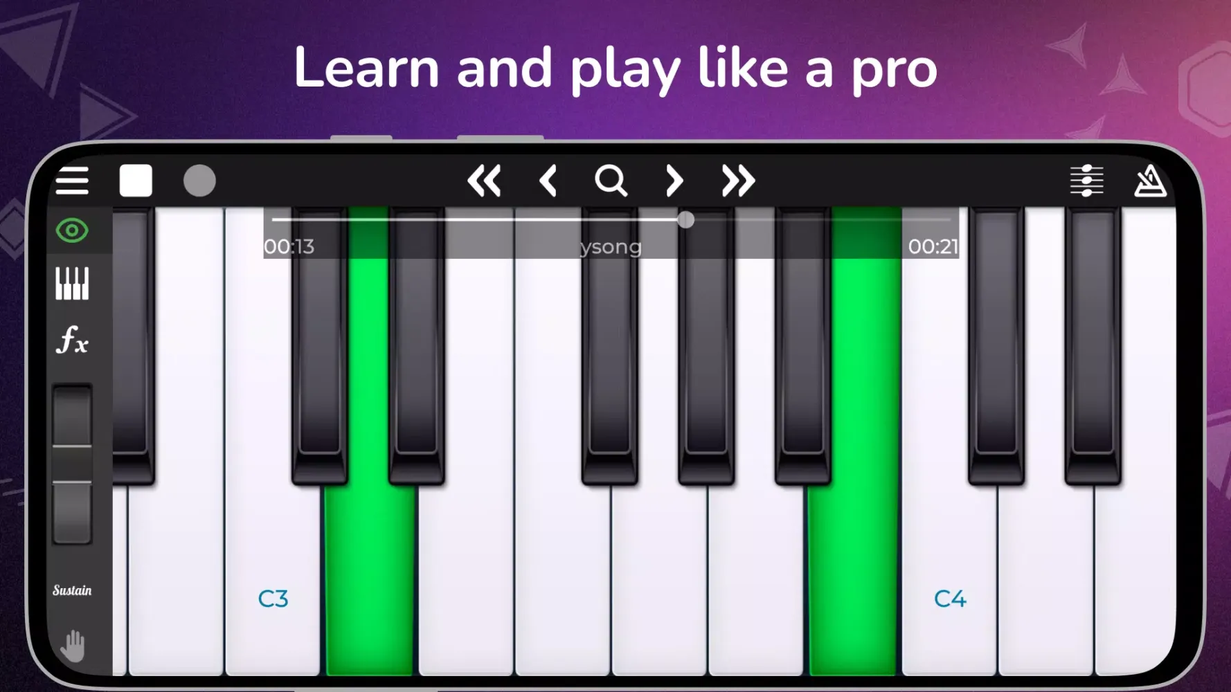 Скриншоты Piano Solo HD