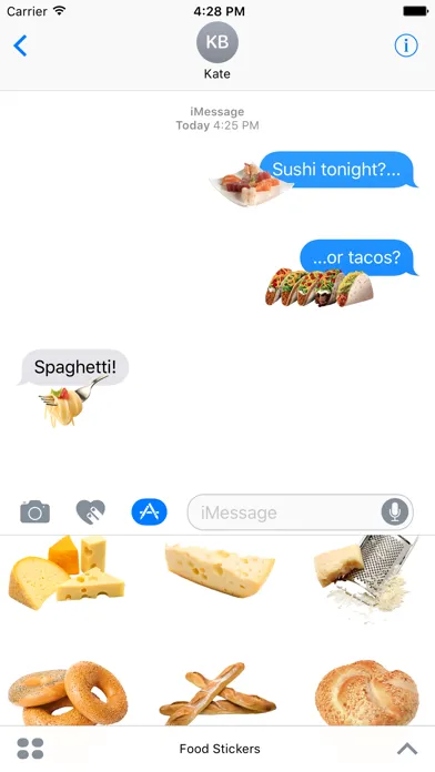 Capturas de pantalla de My Food Stickers
