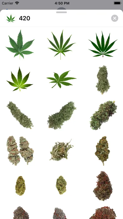 ภาพหน้าจอของ 420 Leafs Stickers