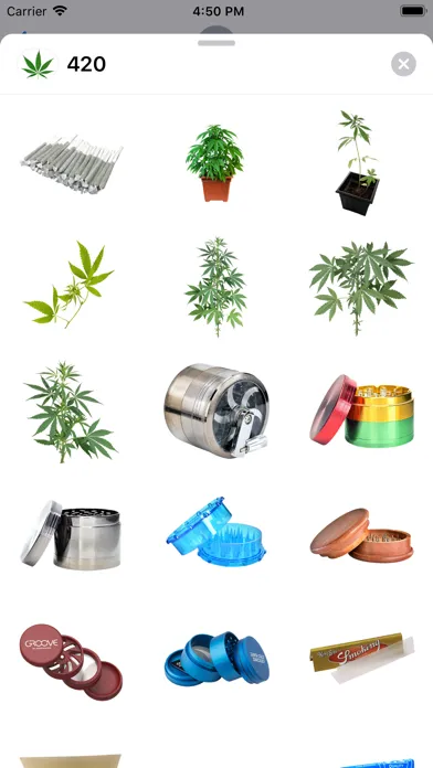 ภาพหน้าจอของ 420 Leafs Stickers