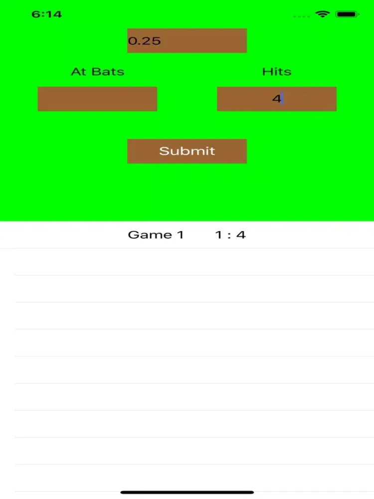 تصاویر Batting Average Calculator iPad 