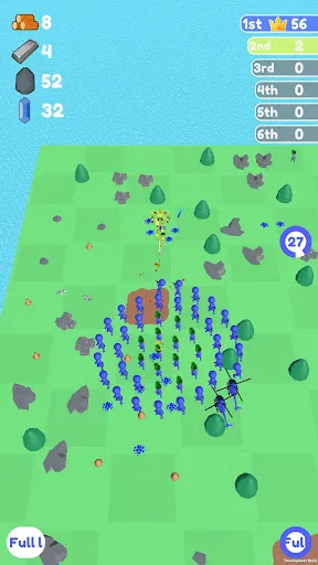 Tangkapan skrin Islands Control: Army War