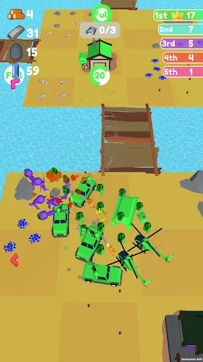 Tangkapan skrin Islands Control: Army War
