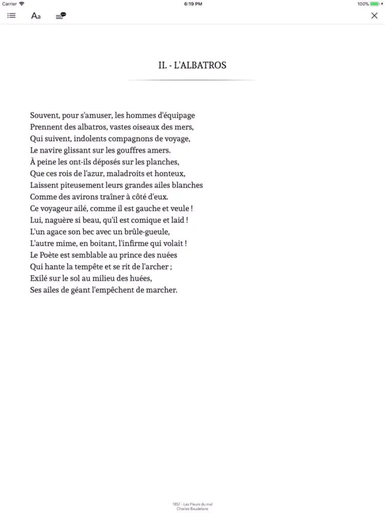 Baudelaire Oeuvres complètes iPad  स्क्रीनशॉट