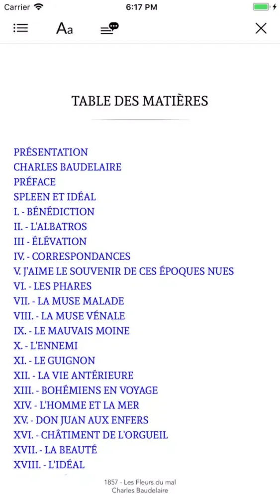 Baudelaire Oeuvres complètes स्क्रीनशॉट