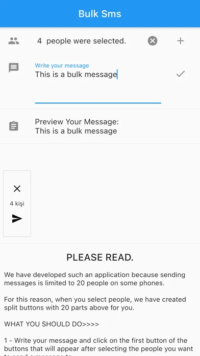 Toplu Mesaj Gönderme Sms Screenshots