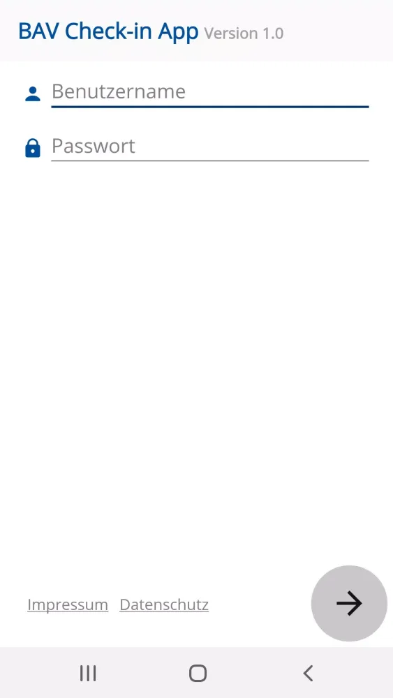 Captures d'écran de BAV Check-in App