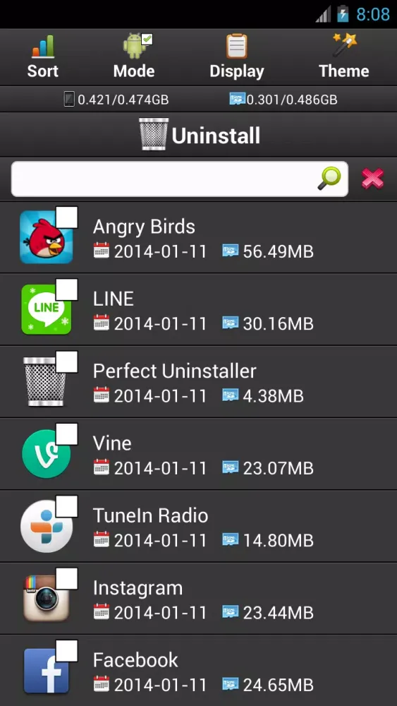 Screenshot di Perfect Uninstaller