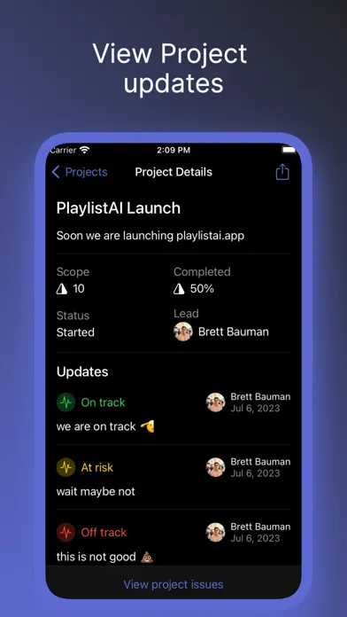 Changes for Linear Screenshots
