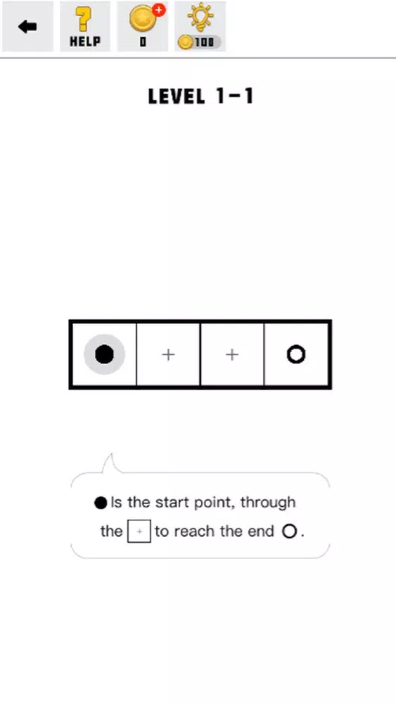 Screenshot di Connect black and white lines