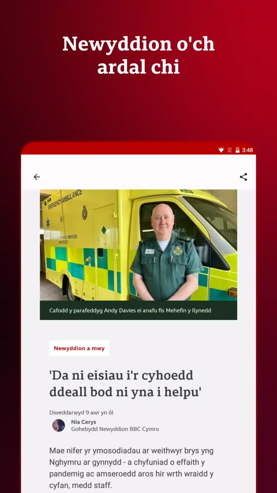 BBC Cymru Fyw Ekran Görüntüleri