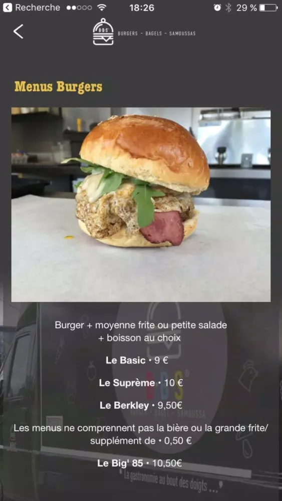 Capturas de pantalla de B.B.S Food Truck