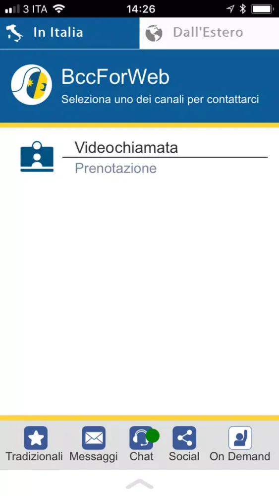 BccForWeb Servizio Clienti Ekran Görüntüleri