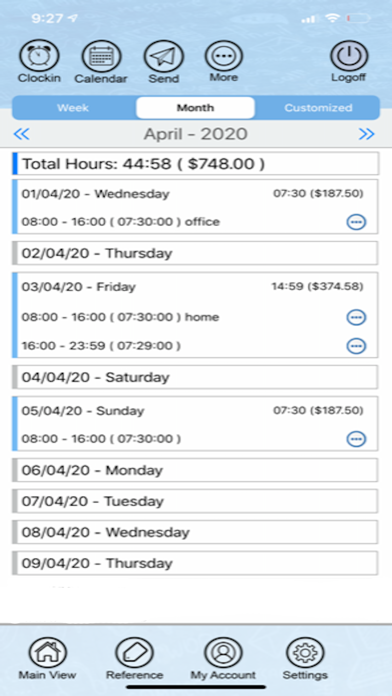 Time Sheet - Employee应用截图