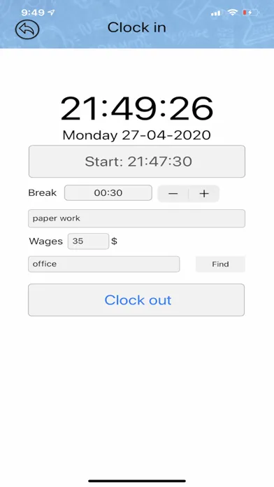 My Time Sheet - Bcsystem سکرین شاٹس