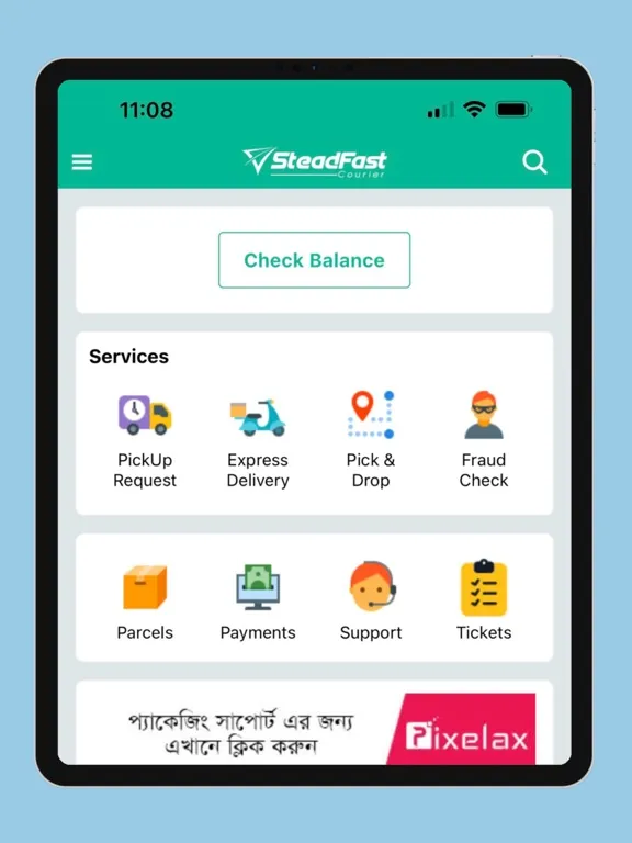 Steadfast Courier iPad  Ekran Görüntüleri