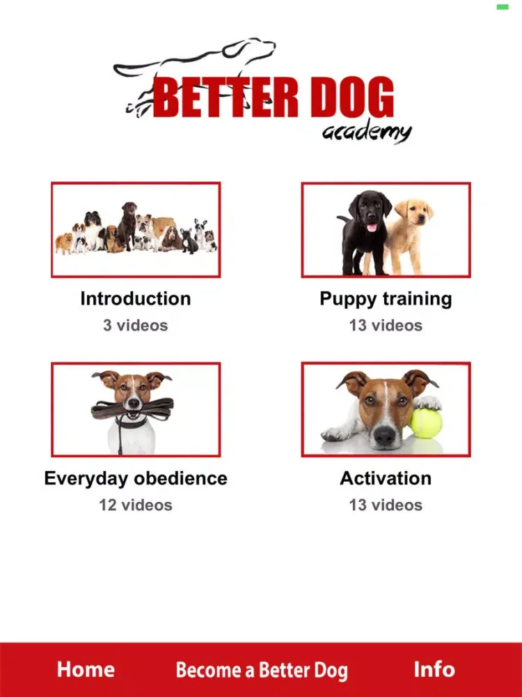Better Dog Academy iPad  سکرین شاٹس