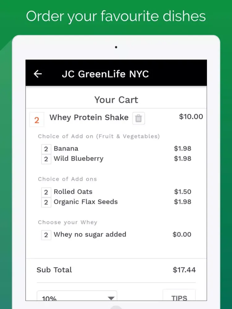 JC GreenLife App To Go iPad  স্ক্রিনশট