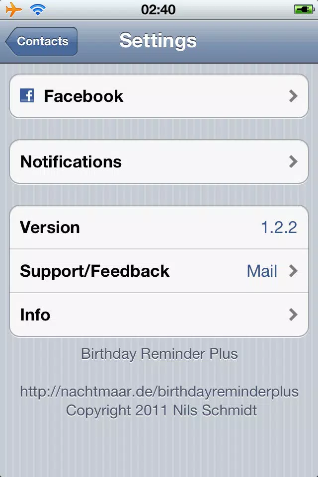 Birthday Reminder Plus স্ক্রিনশট