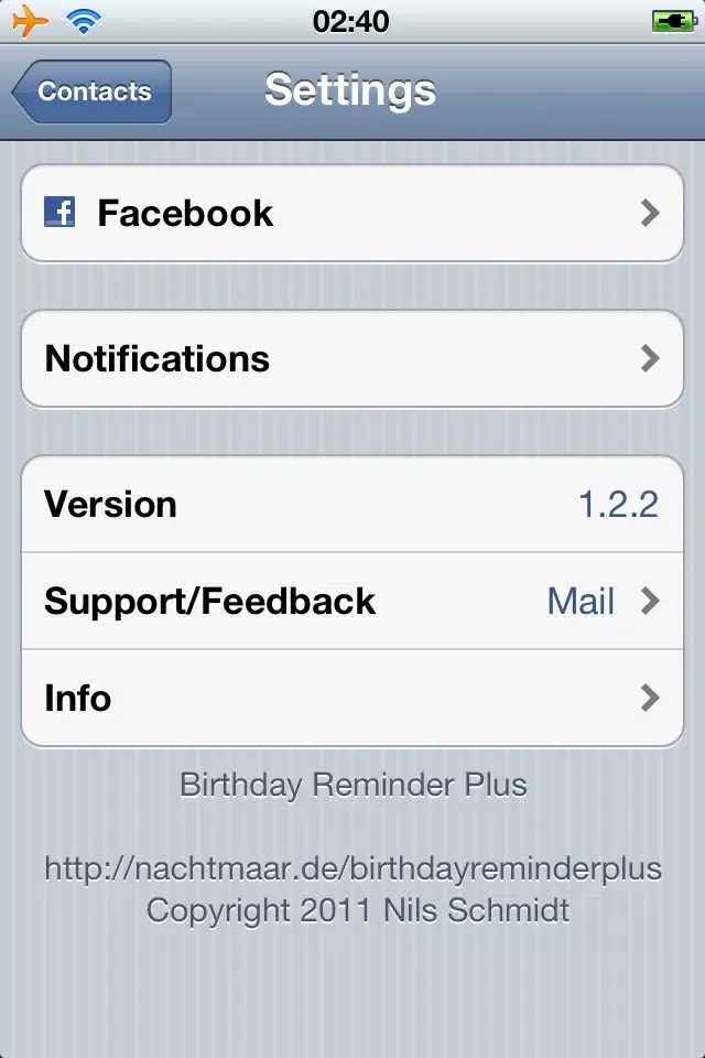 Birthday Reminder Plus 스크린샷