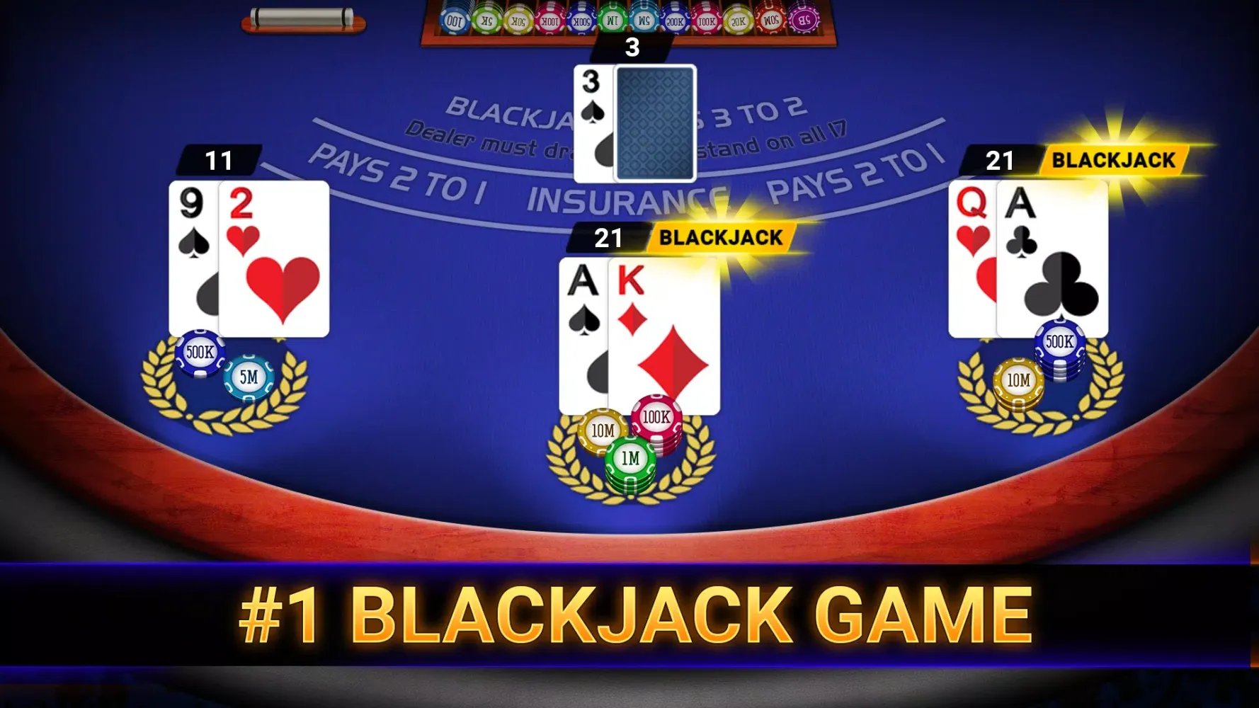 Blackjack 21: online casino Screenshots