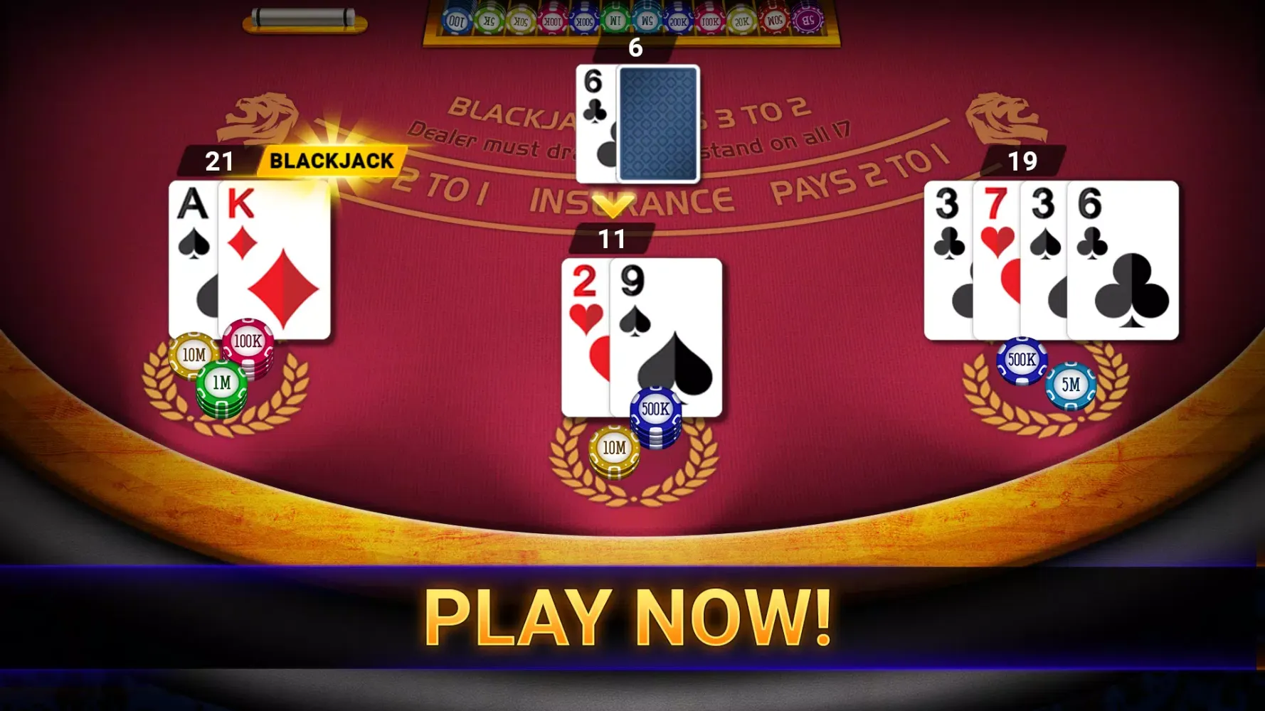 Blackjack 21: online casino Screenshots