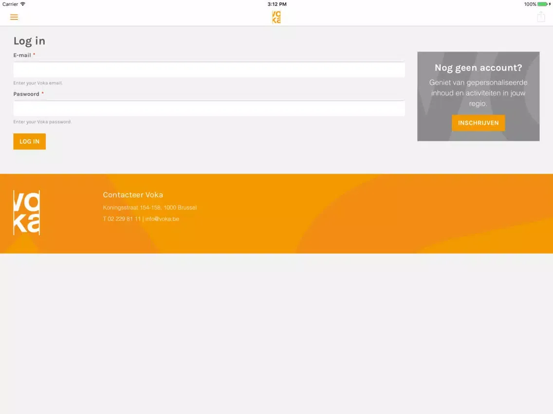 Voka Mechelen iPad  스크린샷