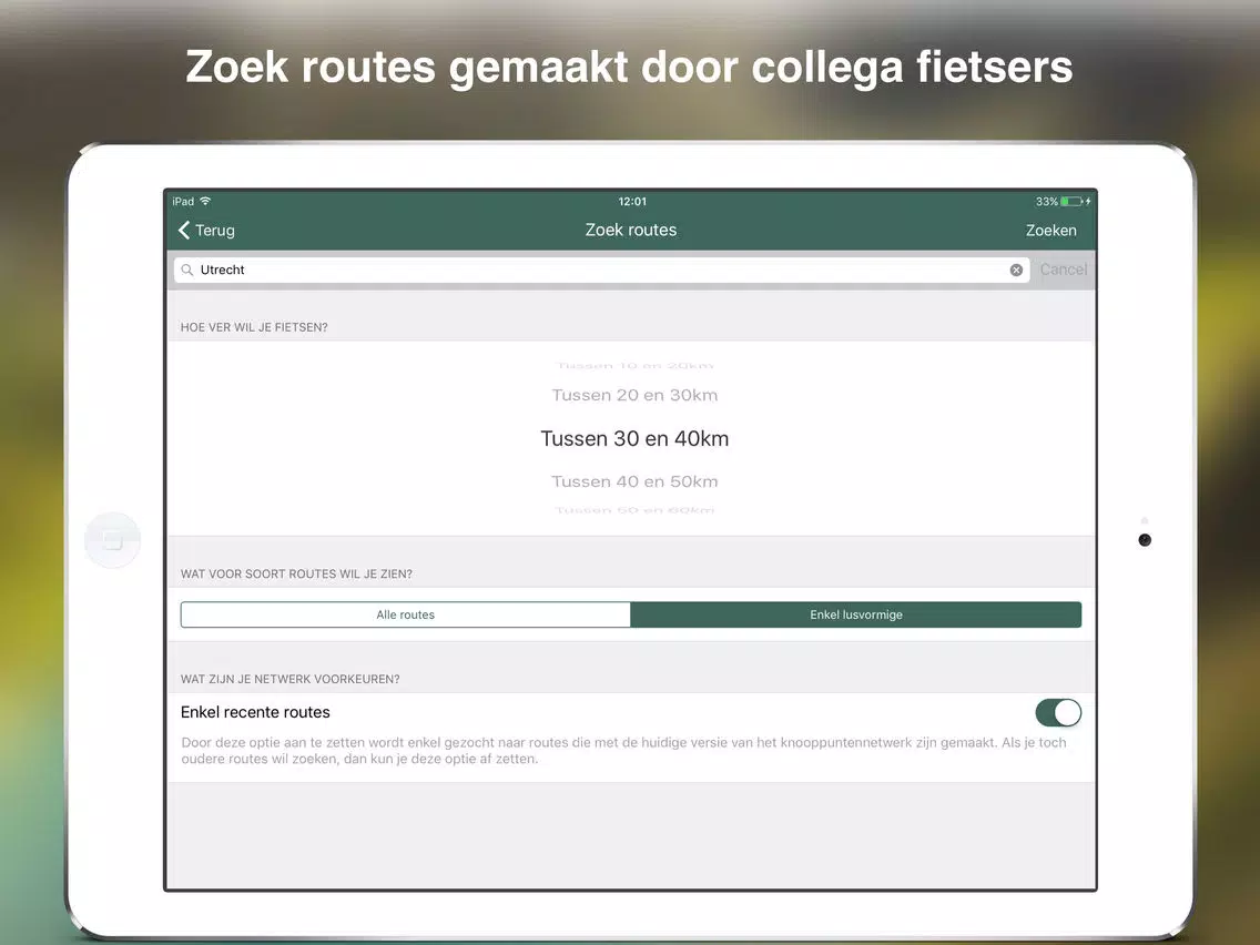 Fietsknooppunten: Nederland iPad  스크린샷