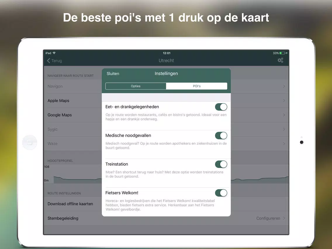 Fietsknooppunten: Nederland iPad  스크린샷