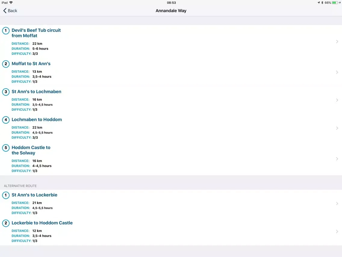 Capturas de pantalla de Scotland Great Trails iPad 