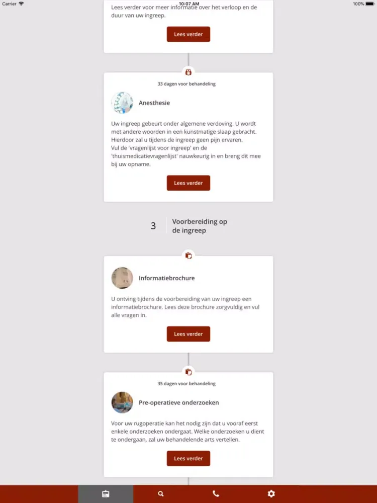 AZ Monica patient journey iPad  스크린샷
