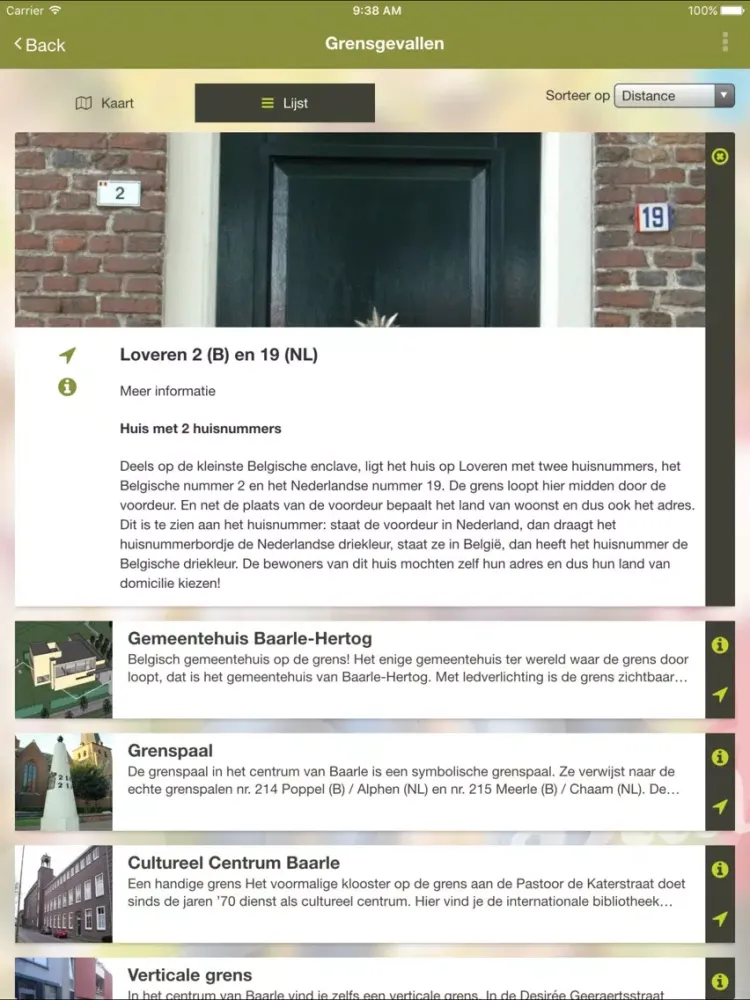 ภาพหน้าจอของ Baarle City Guide iPad 