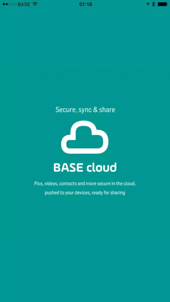 Ảnh chụp màn hình của BASE cloud