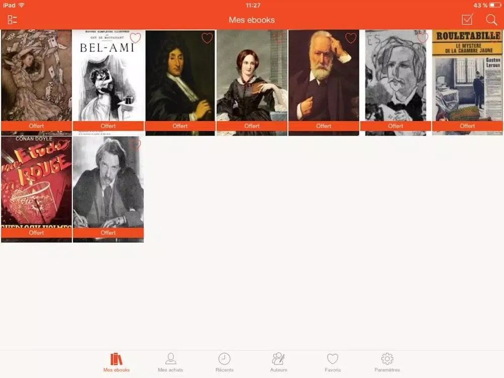 تصاویر Belgique Loisirs eBooks iPad 