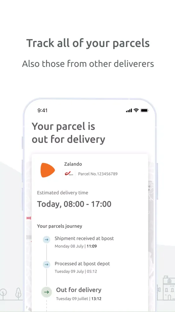 My bpost Screenshots