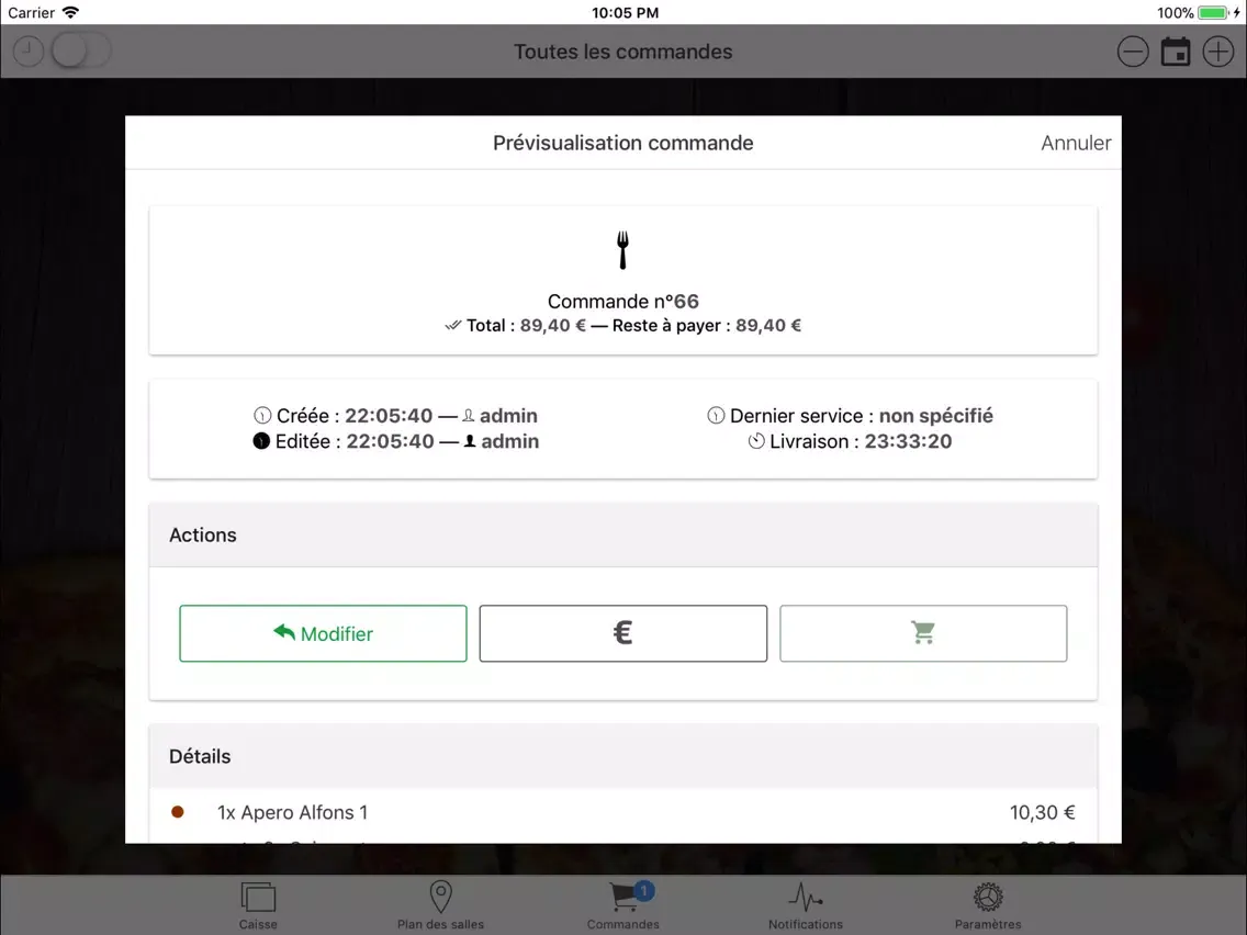 Zrzuty ekranu Papyrus POS iPad 